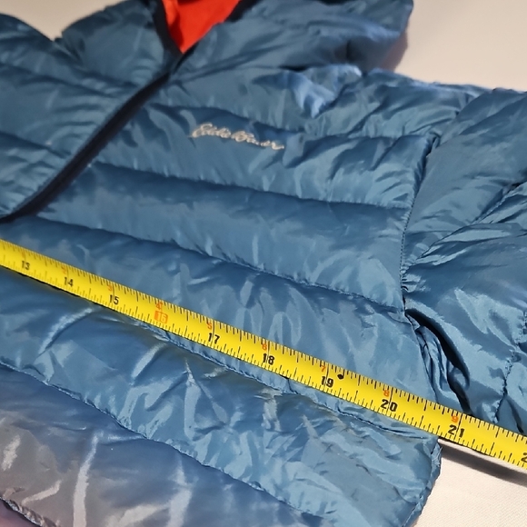 Eddie Bauer Kids Gradient Blue and Orange Puffer Jacket Xl Reversible - Picture 6 of 8